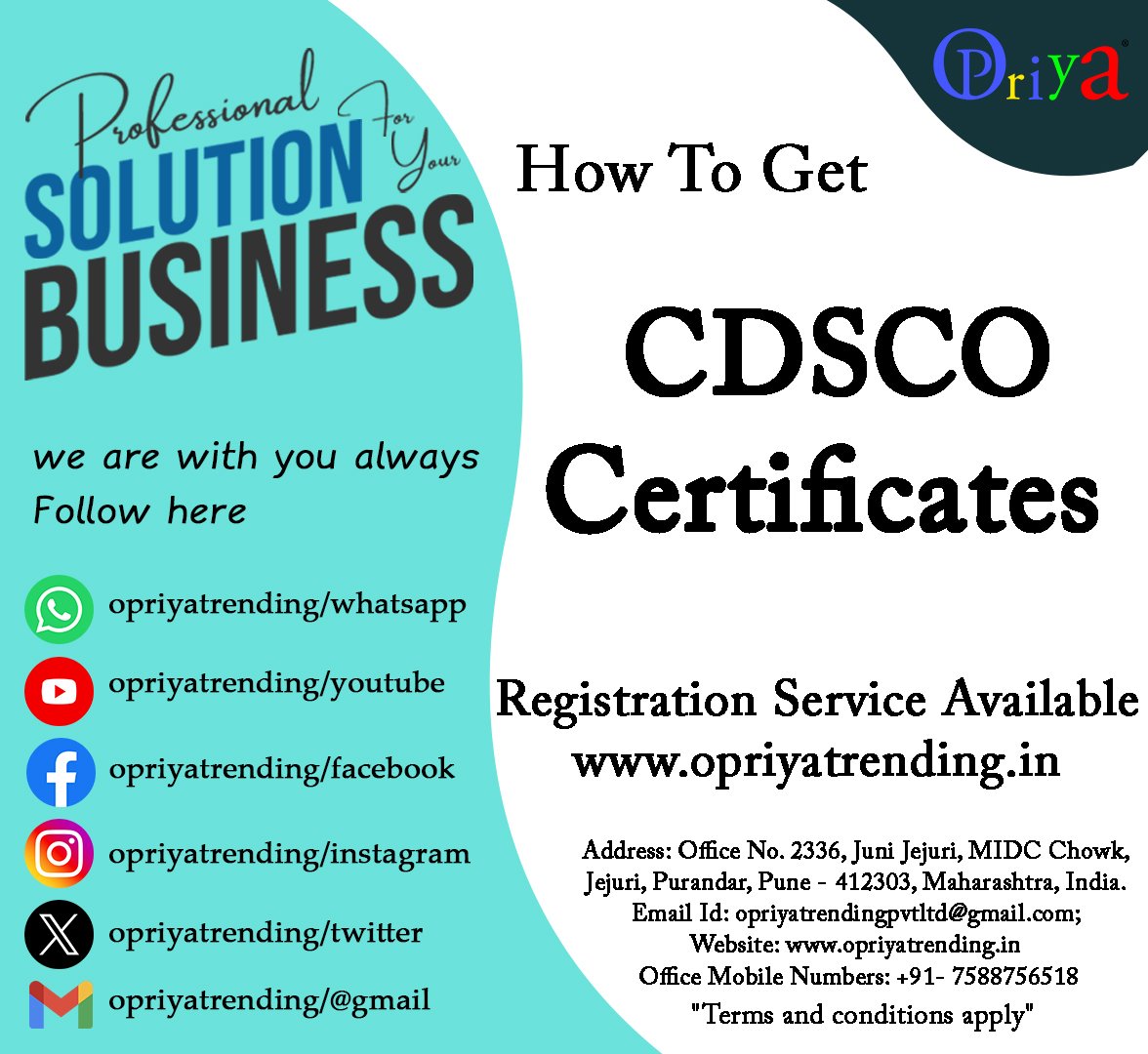 CDSCO Registration CDSCO Registration