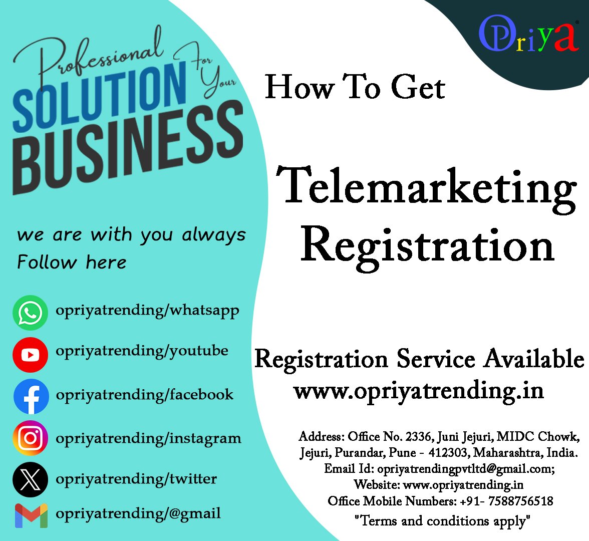 Telemarketing Registration Telemarketing Registration