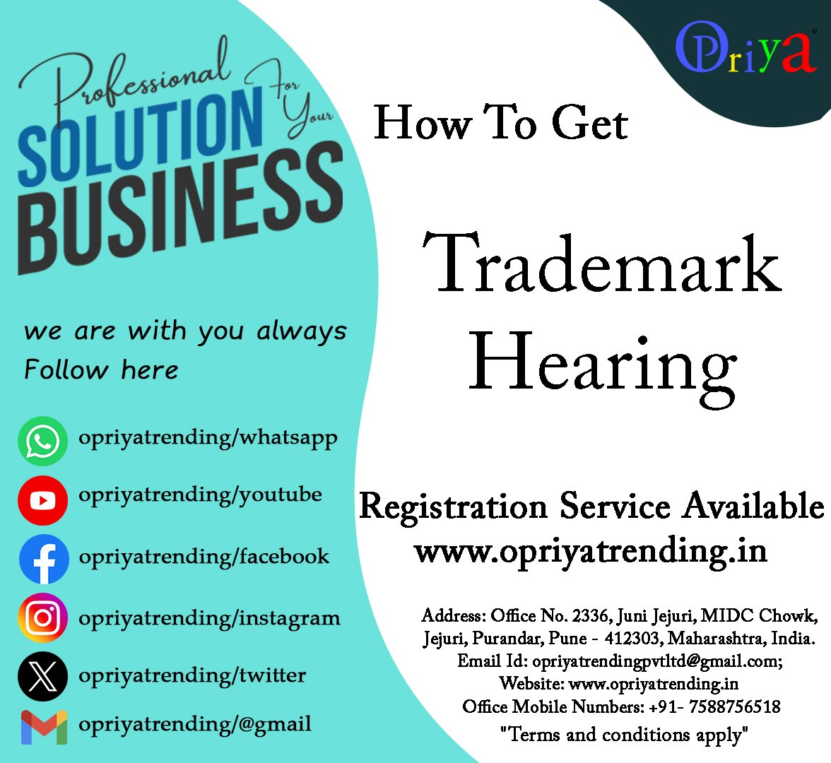 Trademark Hearing in India Trademark Hearing in India