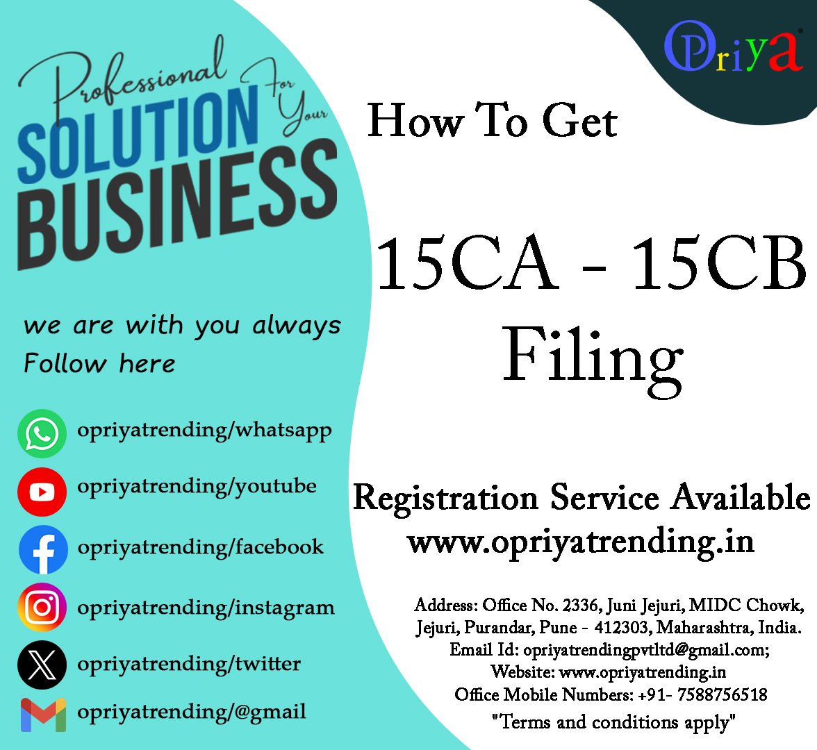 15CA - 15CB Filing in India 15CA - 15CB Filing in India