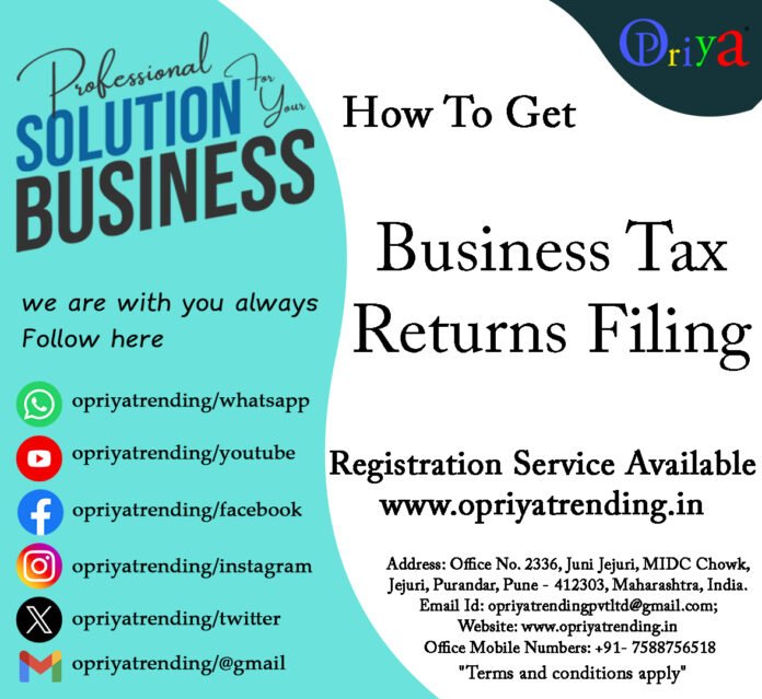 Business Tax Filing Business Tax Filing
